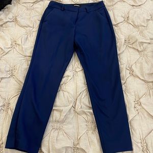 Express Columnist Ankle Mid Rise Navy Trousers